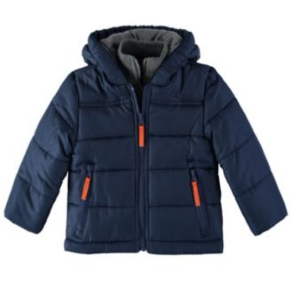 New - Rothschild Baby Boys Puffer Coat with Sweatshirt Bib